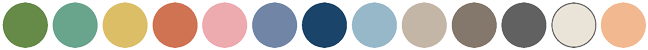 palette of 13 colors